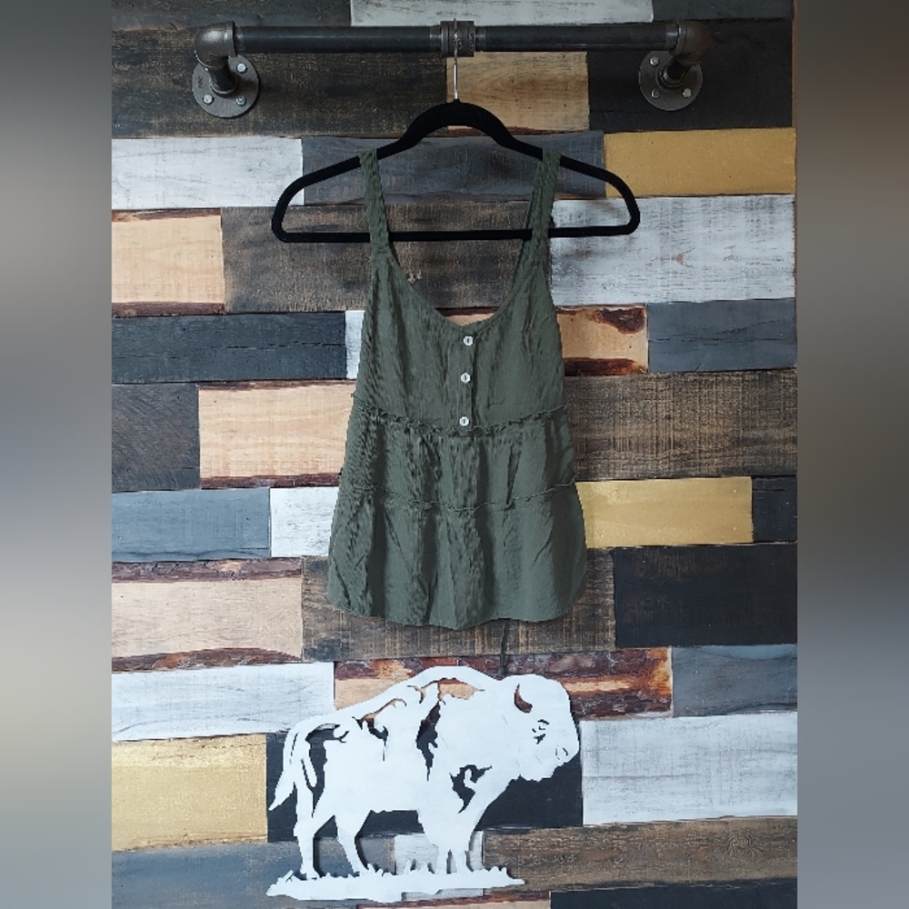 Green Babydoll Tank